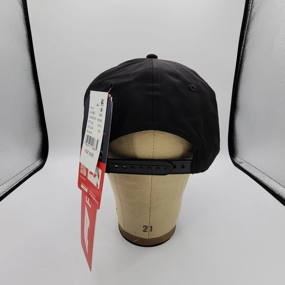 Yohji Yamamoto Formula One F1 Wildside Hat Snapback Black Grand Prix NEW‎ w/ Tag